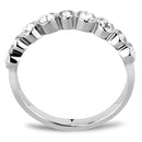 Crystal Rings TK3497 Stainless Steel Ring with Top Grade Crystal