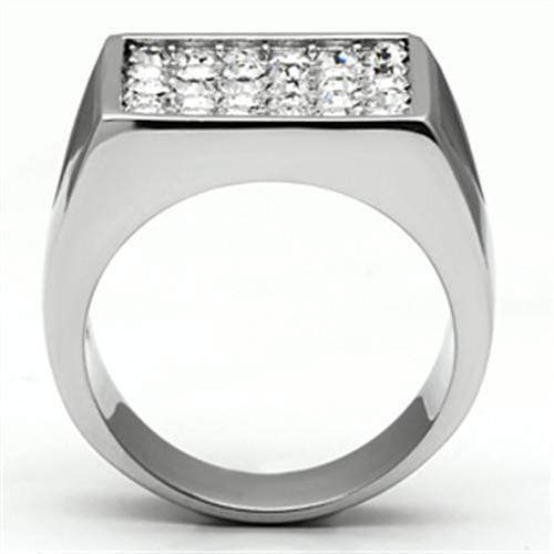 Silver Jewelry Rings Crystal Rings TK707 Stainless Steel Ring with Top Grade Crystal Alamode Fashion Jewelry Outlet