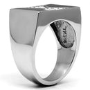 Crystal Rings TK708 Stainless Steel Ring with Top Grade Crystal