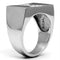 Crystal Rings TK708 Stainless Steel Ring with Top Grade Crystal