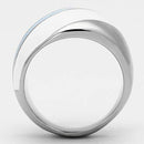 Crystal Rings TK809 Stainless Steel Ring with Top Grade Crystal