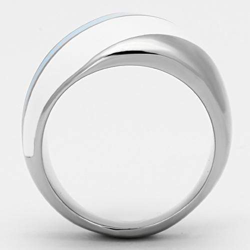 Crystal Rings TK809 Stainless Steel Ring with Top Grade Crystal