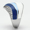 Crystal Rings TK809 Stainless Steel Ring with Top Grade Crystal