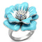 Crystal Rings TK817 Stainless Steel Ring with Top Grade Crystal