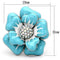 Crystal Rings TK817 Stainless Steel Ring with Top Grade Crystal