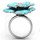 Silver Jewelry Rings Crystal Rings TK817 Stainless Steel Ring with Top Grade Crystal Alamode Fashion Jewelry Outlet