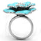 Silver Jewelry Rings Crystal Rings TK817 Stainless Steel Ring with Top Grade Crystal Alamode Fashion Jewelry Outlet