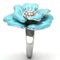 Crystal Rings TK817 Stainless Steel Ring with Top Grade Crystal