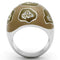 Crystal Rings TK826 Stainless Steel Ring with Top Grade Crystal