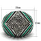 Crystal Rings TK839 Stainless Steel Ring with Top Grade Crystal