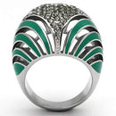 Silver Jewelry Rings Crystal Rings TK839 Stainless Steel Ring with Top Grade Crystal Alamode Fashion Jewelry Outlet