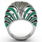 Silver Jewelry Rings Crystal Rings TK839 Stainless Steel Ring with Top Grade Crystal Alamode Fashion Jewelry Outlet