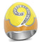 Crystal Rings TK846 Stainless Steel Ring with Top Grade Crystal