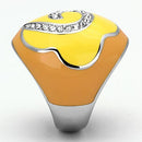 Crystal Rings TK846 Stainless Steel Ring with Top Grade Crystal