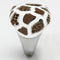 Crystal Rings TK847 Stainless Steel Ring with Top Grade Crystal
