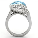 Silver Jewelry Rings Crystal Rings TK930 Stainless Steel Ring with Top Grade Crystal Alamode Fashion Jewelry Outlet