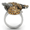 Crystal Rings TK932 Stainless Steel Ring with Top Grade Crystal