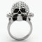 Crystal Rings TK935 Stainless Steel Ring with Top Grade Crystal