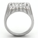 Crystal Rings TK940 Stainless Steel Ring with Top Grade Crystal
