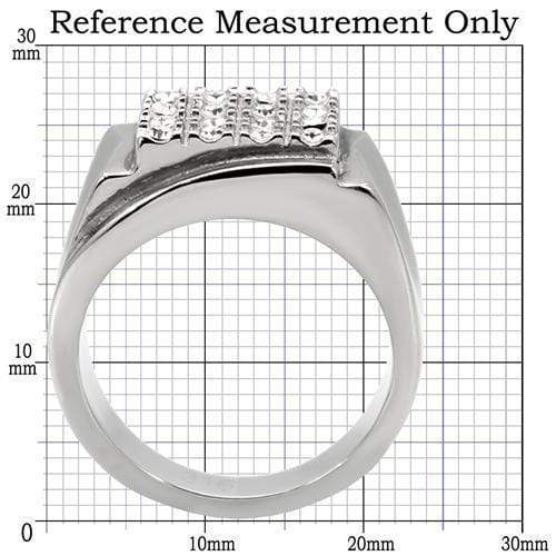 Silver Jewelry Rings Crystal Rings TK95409 Stainless Steel Ring with Top Grade Crystal Alamode Fashion Jewelry Outlet