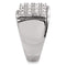 Crystal Rings TK95409 Stainless Steel Ring with Top Grade Crystal