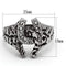 Silver Jewelry Rings Crystal Rings TK961 Stainless Steel Ring with Top Grade Crystal Alamode Fashion Jewelry Outlet