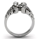 Silver Jewelry Rings Crystal Rings TK961 Stainless Steel Ring with Top Grade Crystal Alamode Fashion Jewelry Outlet