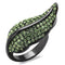 Crystal Rings TK985LJ Stainless Steel Ring with Crystal in Peridot