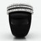 Crystal Rings VL099 Stainless Steel Ring with Top Grade Crystal