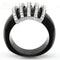 Crystal Rings VL099 Stainless Steel Ring with Top Grade Crystal