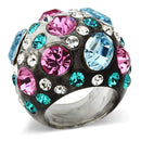 Silver Jewelry Rings Crystal Rings VL103 Resin Ring with Top Grade Crystal Alamode Fashion Jewelry Outlet