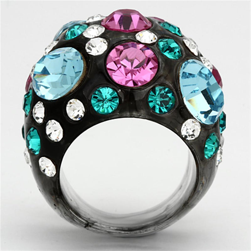 Silver Jewelry Rings Crystal Rings VL103 Resin Ring with Top Grade Crystal Alamode Fashion Jewelry Outlet