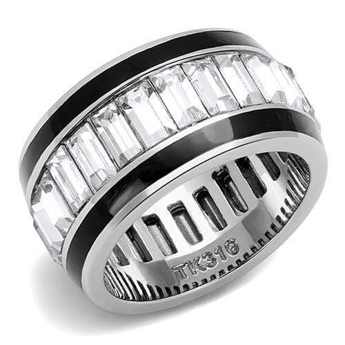 Crystal Wedding Rings TK3173 Stainless Steel Ring with Top Grade Crystal