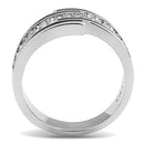 Crystal Wedding Rings TK3174 Stainless Steel Ring with Top Grade Crystal