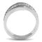 Crystal Wedding Rings TK3174 Stainless Steel Ring with Top Grade Crystal