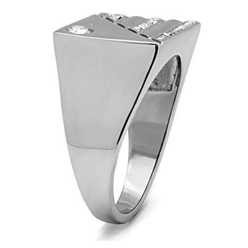 Crystal Wedding Rings TK319 Stainless Steel Ring with Top Grade Crystal