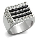 Crystal Wedding Rings TK321 Stainless Steel Ring with Top Grade Crystal