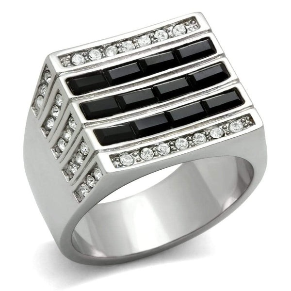 Crystal Wedding Rings TK321 Stainless Steel Ring with Top Grade Crystal