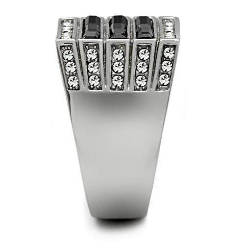 Crystal Wedding Rings TK321 Stainless Steel Ring with Top Grade Crystal