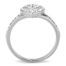 Crystal Wedding Rings TK3249 Stainless Steel Ring with Top Grade Crystal