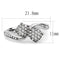 Crystal Wedding Rings TK3255 Stainless Steel Ring with Top Grade Crystal