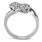 Crystal Wedding Rings TK3255 Stainless Steel Ring with Top Grade Crystal