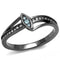 Crystal Wedding Rings TK3260 Stainless Steel Ring with Top Grade Crystal