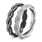 Crystal Wedding Rings TK3265 Two-Tone - Stainless Steel Ring with Crystal