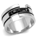 Crystal Wedding Rings TK3284 Stainless Steel Ring with Top Grade Crystal