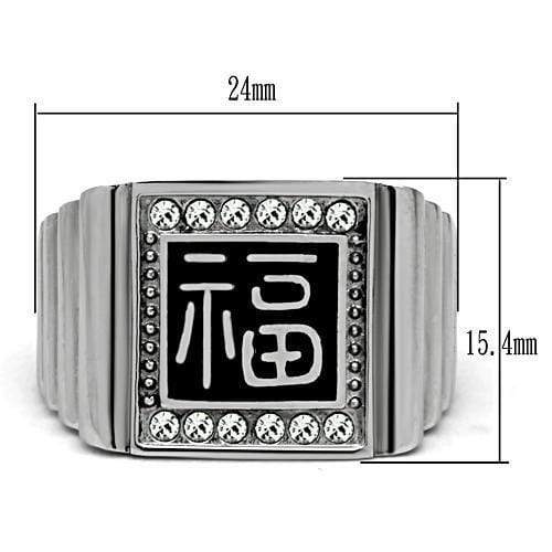 Crystal Wedding Rings TK329 Stainless Steel Ring with Top Grade Crystal