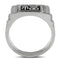 Crystal Wedding Rings TK329 Stainless Steel Ring with Top Grade Crystal