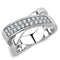 Crystal Wedding Rings TK3436 Stainless Steel Ring with Top Grade Crystal