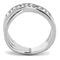 Crystal Wedding Rings TK3436 Stainless Steel Ring with Top Grade Crystal