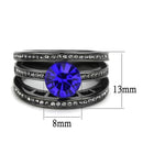 Crystal Wedding Rings TK3453 Stainless Steel Ring with Top Grade Crystal